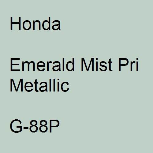 Honda, Emerald Mist Pri Metallic, G-88P.